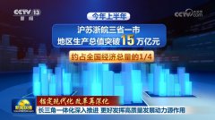 <b>长三角一体化深入推进 更好发挥高质量发展动力</b>